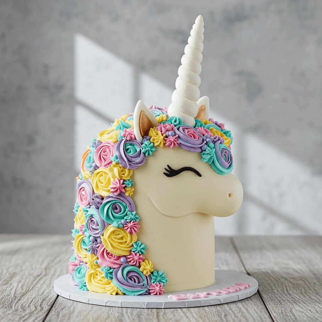 Close-up of edible glitter and sparkles used for unicorn cake decoration