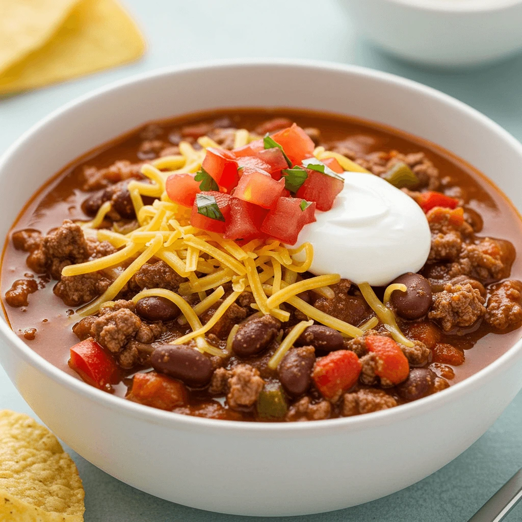 Taco soup frios being served in a bowl