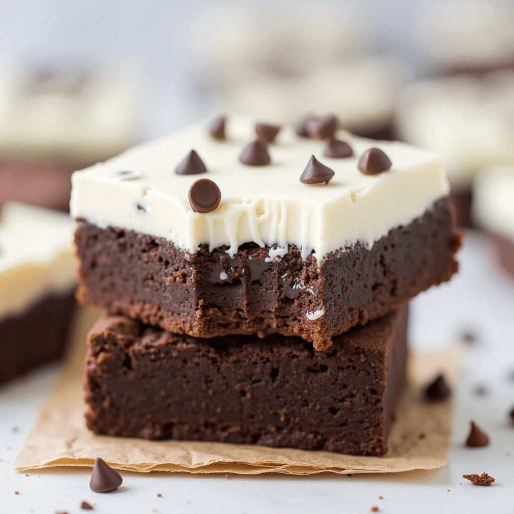 A slice of slutty brownie showing layers of cookie dough, Oreos, and brownie